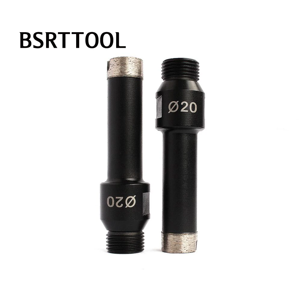 

BSRTTOOL Wet Diamond Drilling Core Bits 20mm Drilling Tool Arbor M14 1/2 Gas For Ceramic Tile Hole Saw Cutter Granite Marble