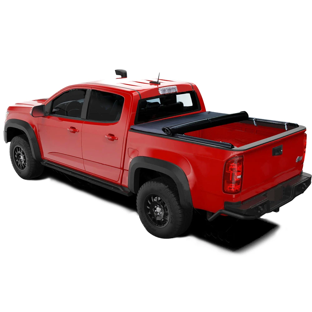 

Best soft vinyl roll top rolling up cargo tonneau cover pickup truck bed accessories trunk topper custom canopy for RANGER 2014+