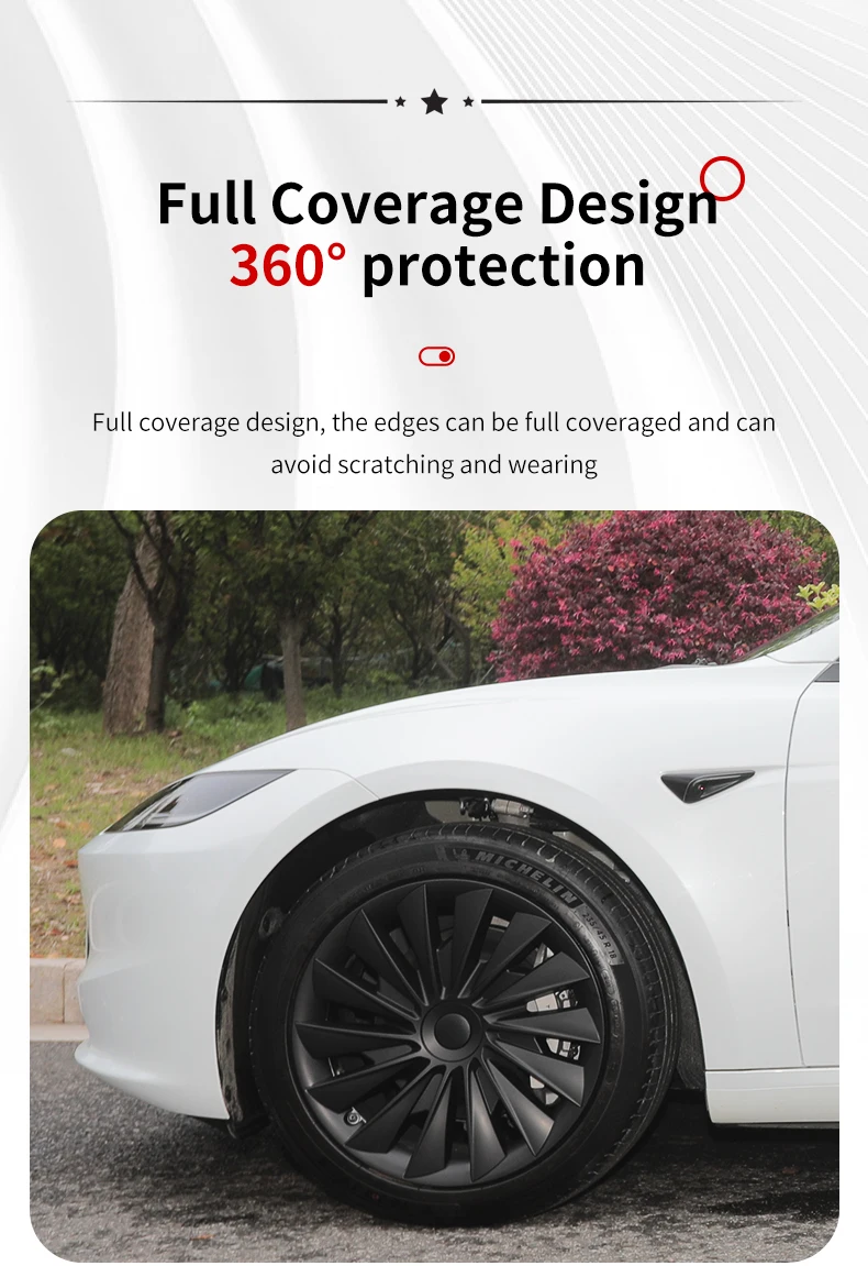 Model 3 Highland (2023-2025)New Blade Replacement Wheel 18 Inch Automobile Hubcap Full Rim Cover Accessories Design for Tesla