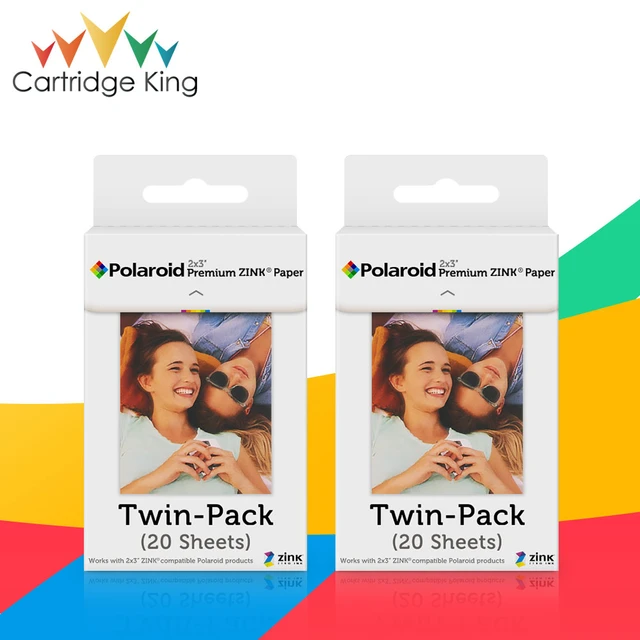 Zink Photo Paper 2x3 (20 Pack), Compatible with Snap Touch, Zip & Mint  Cameras