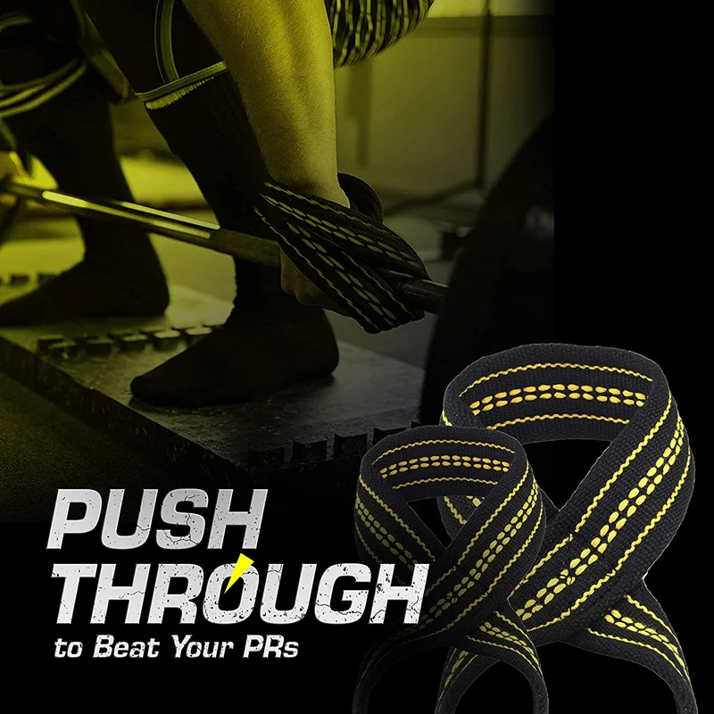 Deadlift Strap Figure 8 Weight Lifting Strap for Power Lifters Weightlifters Workout Heavy Duty Non Slip Dead Lift Wrist Strap 4