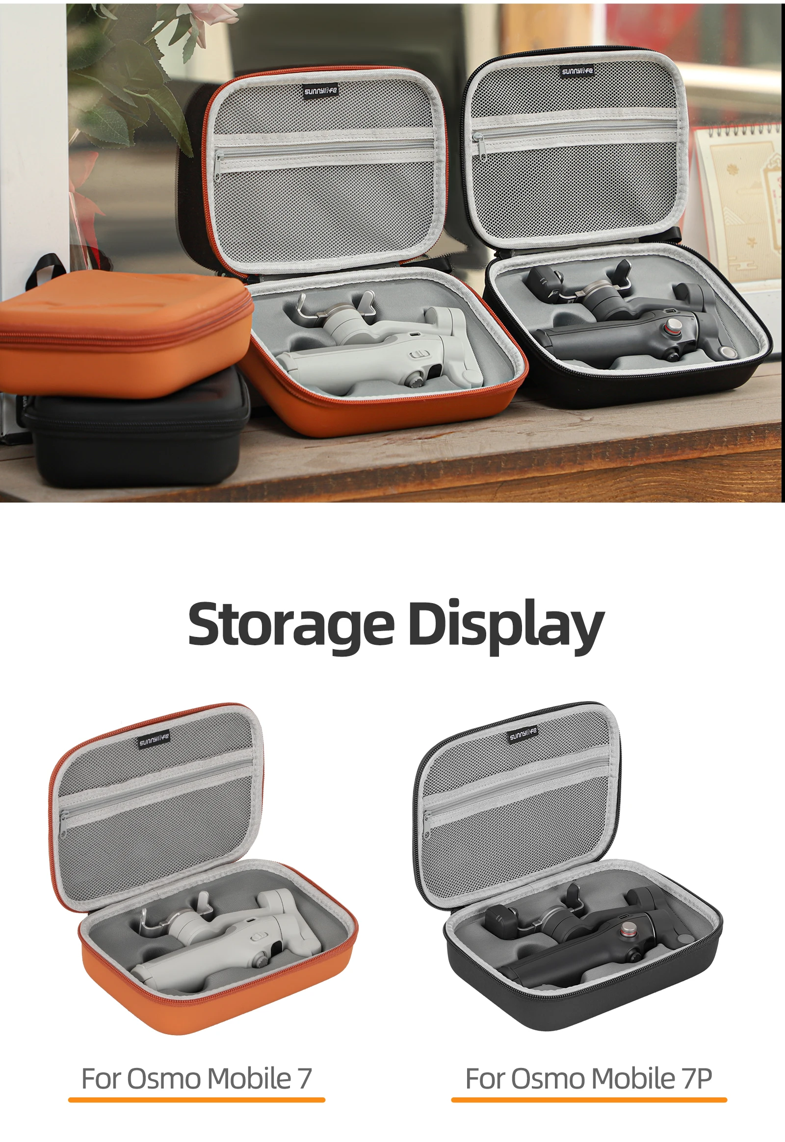 DJI Osmo Mobile 7/7P Carrying Case - PU Shoulder Bag With