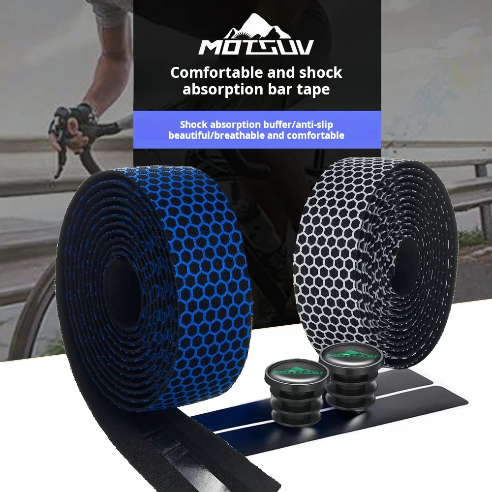 MOTSUV Bike Handlebar tape EVA Cushioned Comfort Strap Bike Color Tape PU Cycling Damping Anti-Vibration Wrap Bike Accessories 3