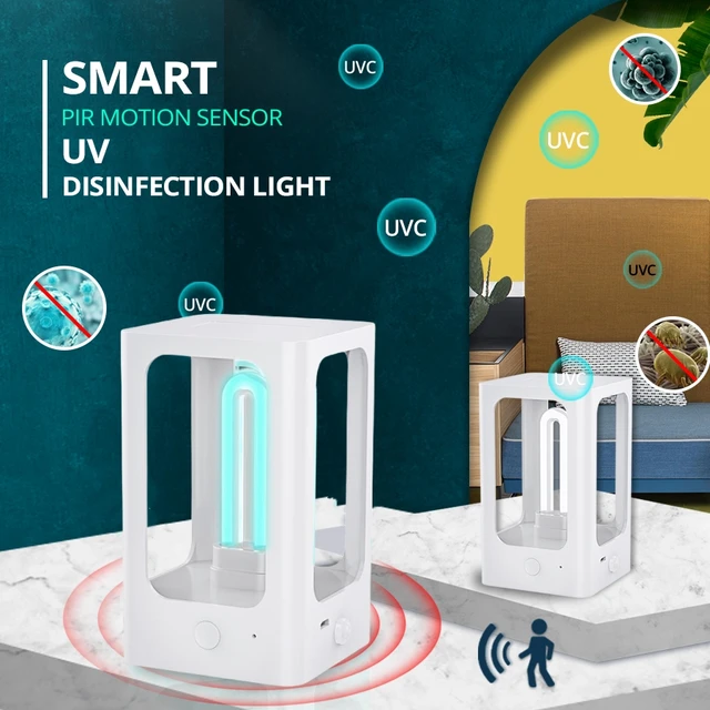 스마트 PIR 모션 센서 UV 소독 조명으로 집의 공기를 소독하고 오염을 줄이세요!