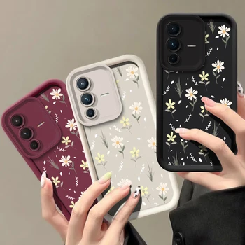 Margherite Fiori Cassa Del Telefono Per Vivo V25 V25E V27 V27E V29 V29E V30 V30E V30SE V40 V40SE Pro Lite Antiurto Copertura Morbida In Silicone