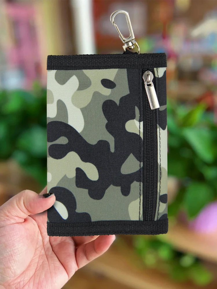 Coin Purse Coin Wallet Card Wallet Kids Short Cute Small Wallet with Hasp ID Card Holder for Student Boy and Girl Trifold with Zipper Travel Coin Purse Gift