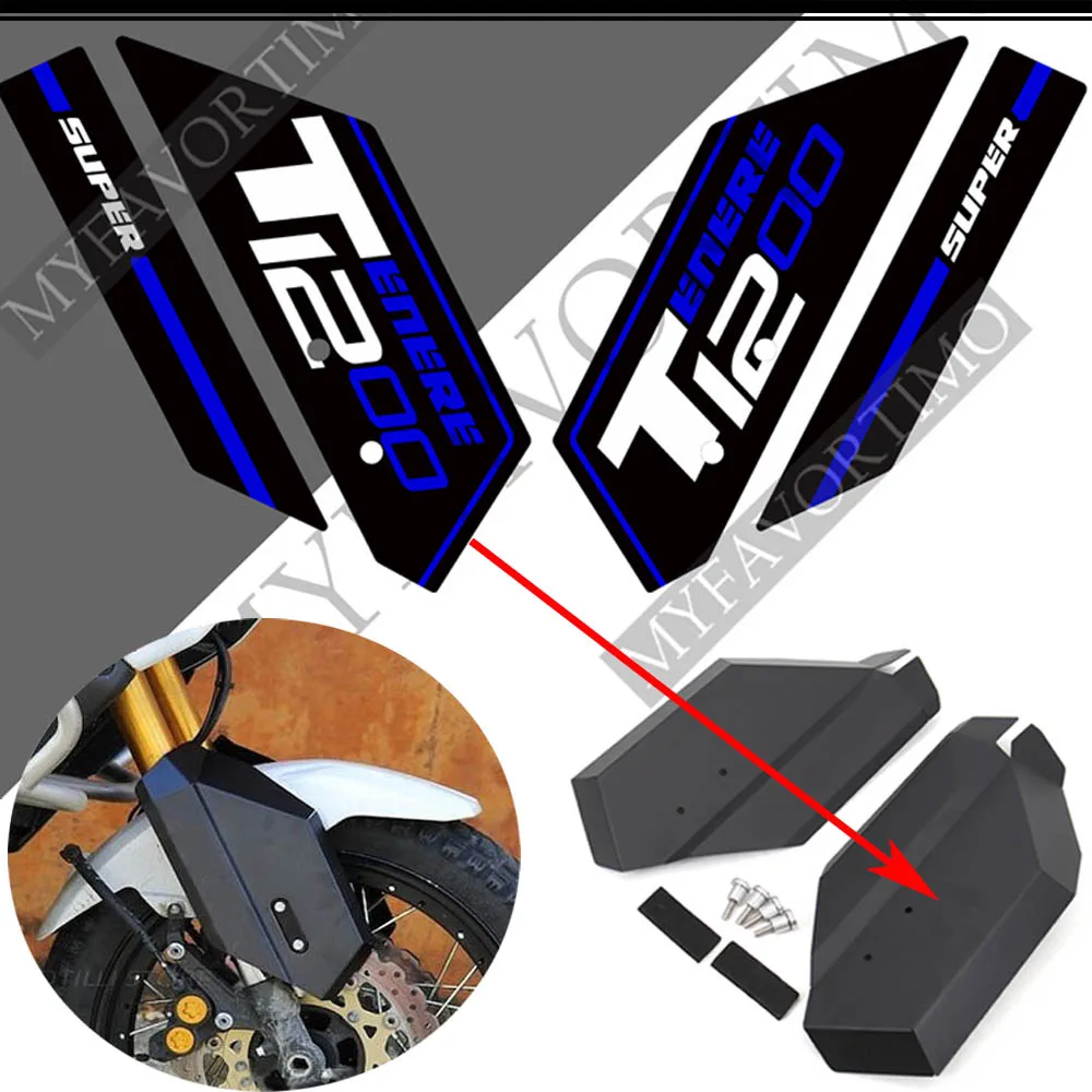 2010 - 2021 Motorcycle Accessories FOR Yamaha Super Tenere XT1200Z / ES XTZ 1200 XT Front Fork Guards Protection ADVENTURE motorcycle stickers for yamaha super tenere xt1200z es xtz 1200 xt front fork guards protection adventure 201