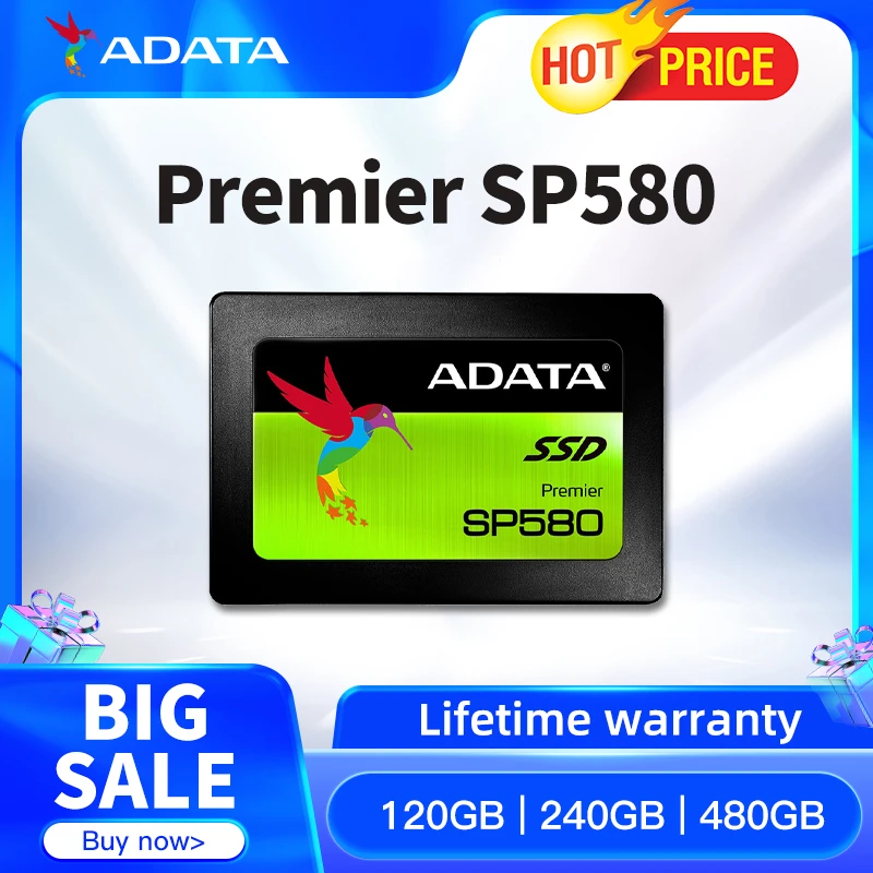 ADATA Premier SP580 SSD 120GB 240GB 480GB 2,5 "SATA III disco duro de ...