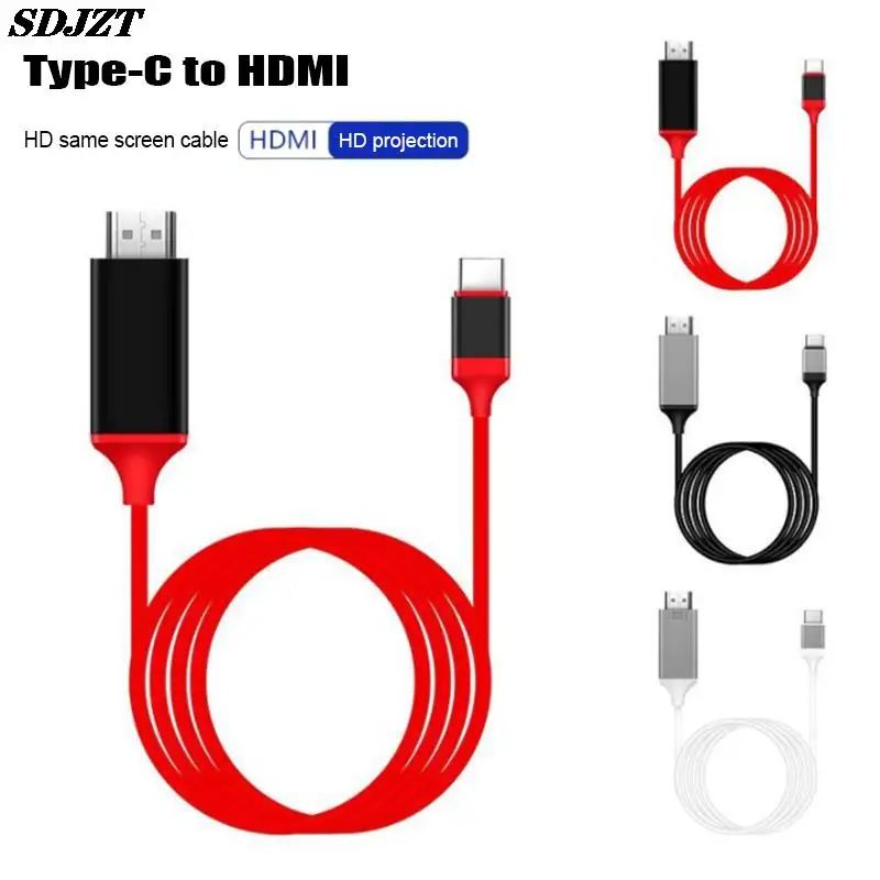50pcs 8 Pin HDMI Cable For Iphone To HDMI HDTV TV Adapter Digital