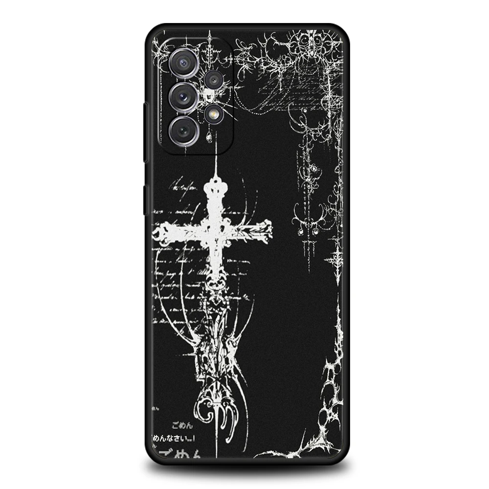 Cyber Sigil Cross Line Soft TPU Shell Phone Case