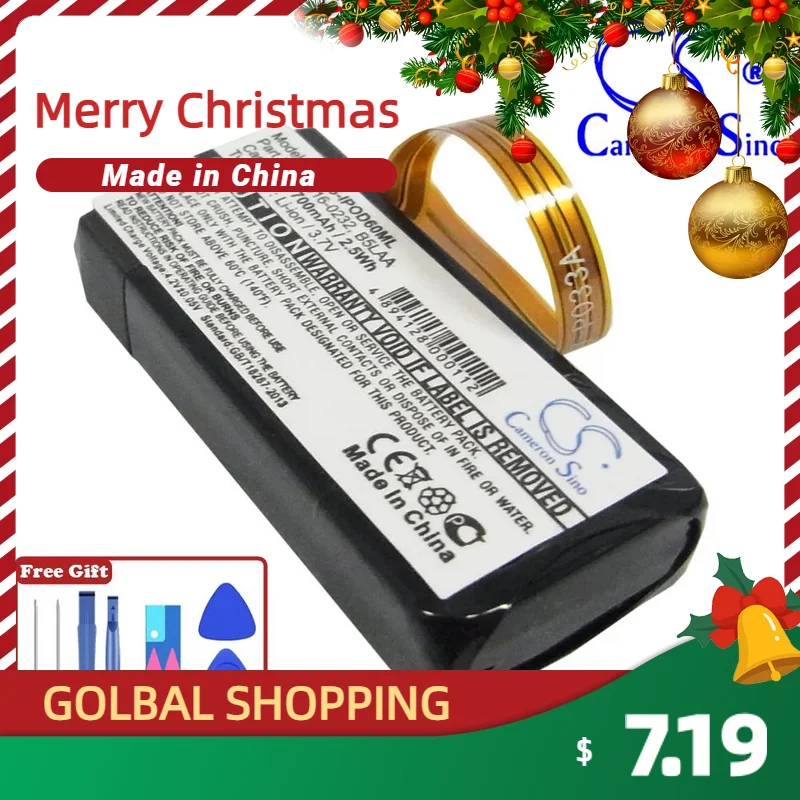 Media Player 700Mah/2.59Wh Batteria Per Apple 616-0232 696-0106 B5Laa B6Dah Microsoft Muslimfit Modello Ipod Video 60G