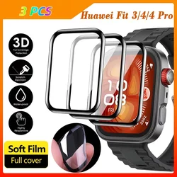 Curved Full Cover 9D Screen Protector for Smartwatches - Available in Sets of 1 to 5 Pieces (4Pcs)