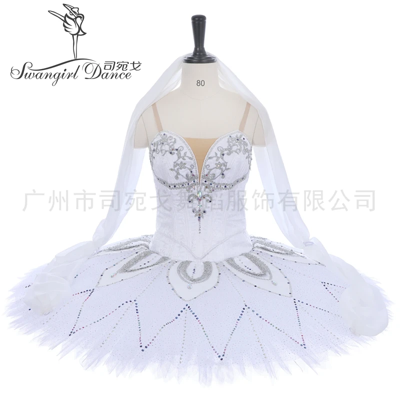 

Silver Fairy YAGP Classical Ballet Pancake Tutu Women Professional Competition Ballet Costumes BT4201