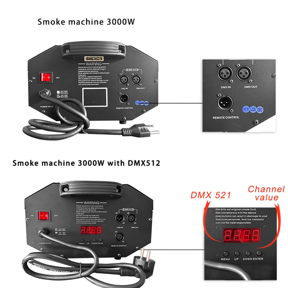 3000W Fernbedienung Nebel Maschine Drahtlose Wasserbasis Heizung Nebel Maschine Für DJ Disco Hochzeit Party Strahl Tyndall wirkung – Detail 6