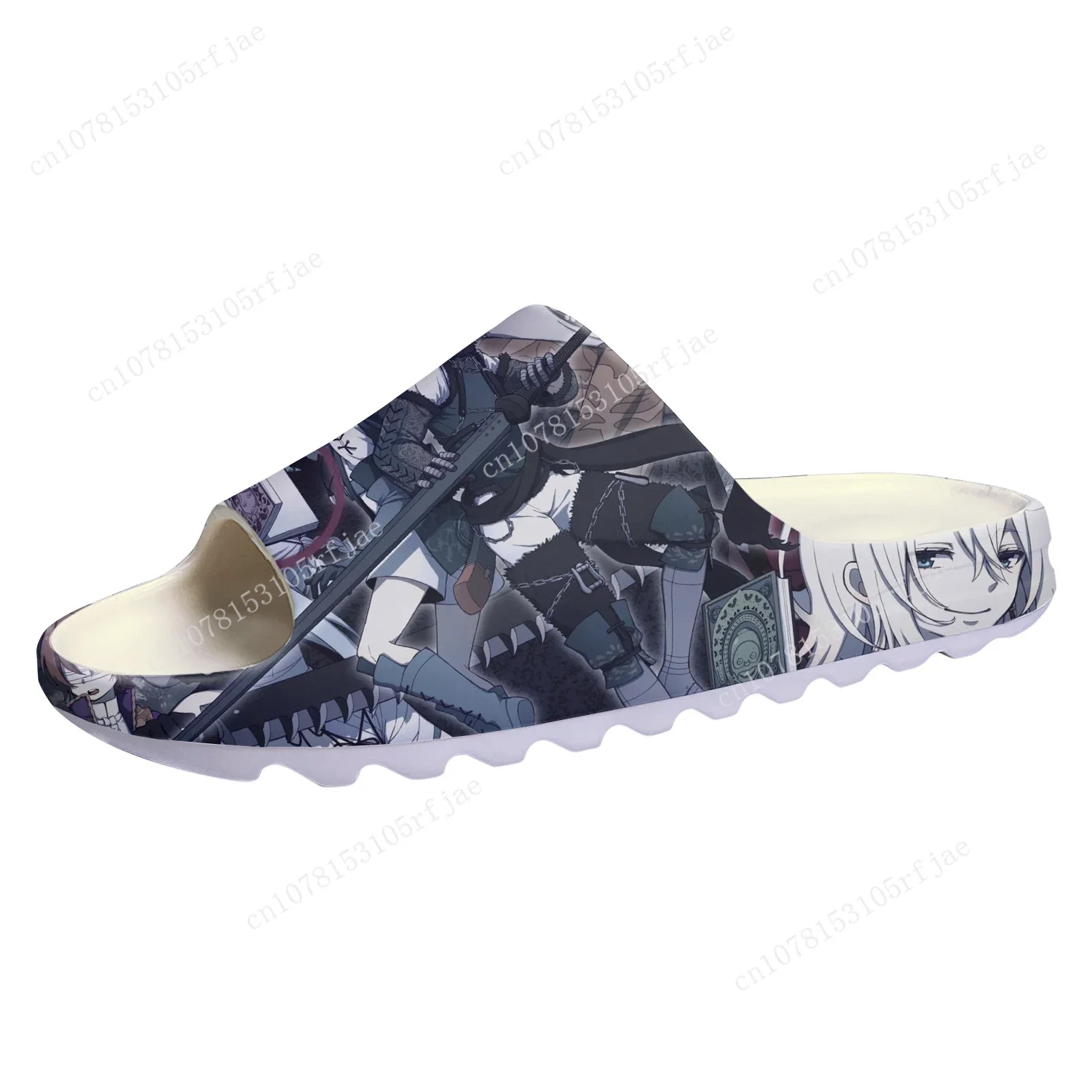 Nier Replicant Custom Soft Sole Sllipers Cartoon Game Mens Womens Teenager Fashion Home Clogs Custom Water Shoes on Shit Sandals