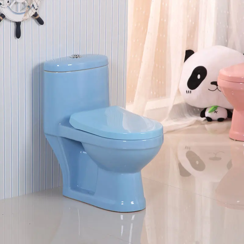 Children's ceramic color toilet Kindergarten children use a pony bucket to sit in the toilet and defecate in the urinal pro toilet automatic inductive urinal urinal intelligent open urinal bucket inductive flushing valve toilet flusher