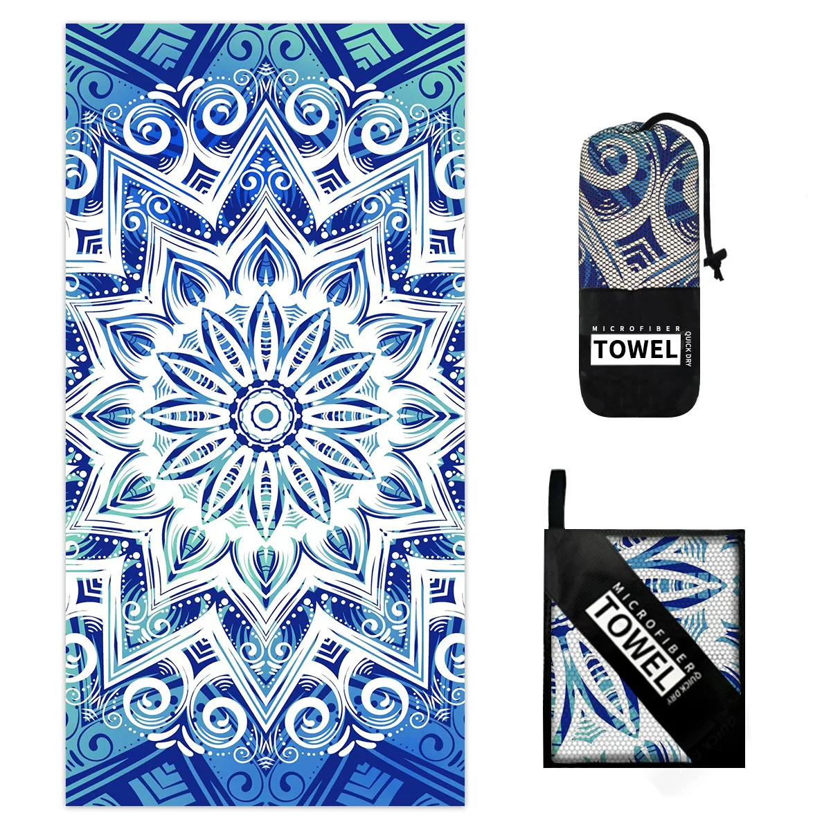 Microfiber Blanket Quick Drying Beach Towels Oversized Printing Towel Super Absorbent Pool Towel Blanket Boho Absorbent Towel 5