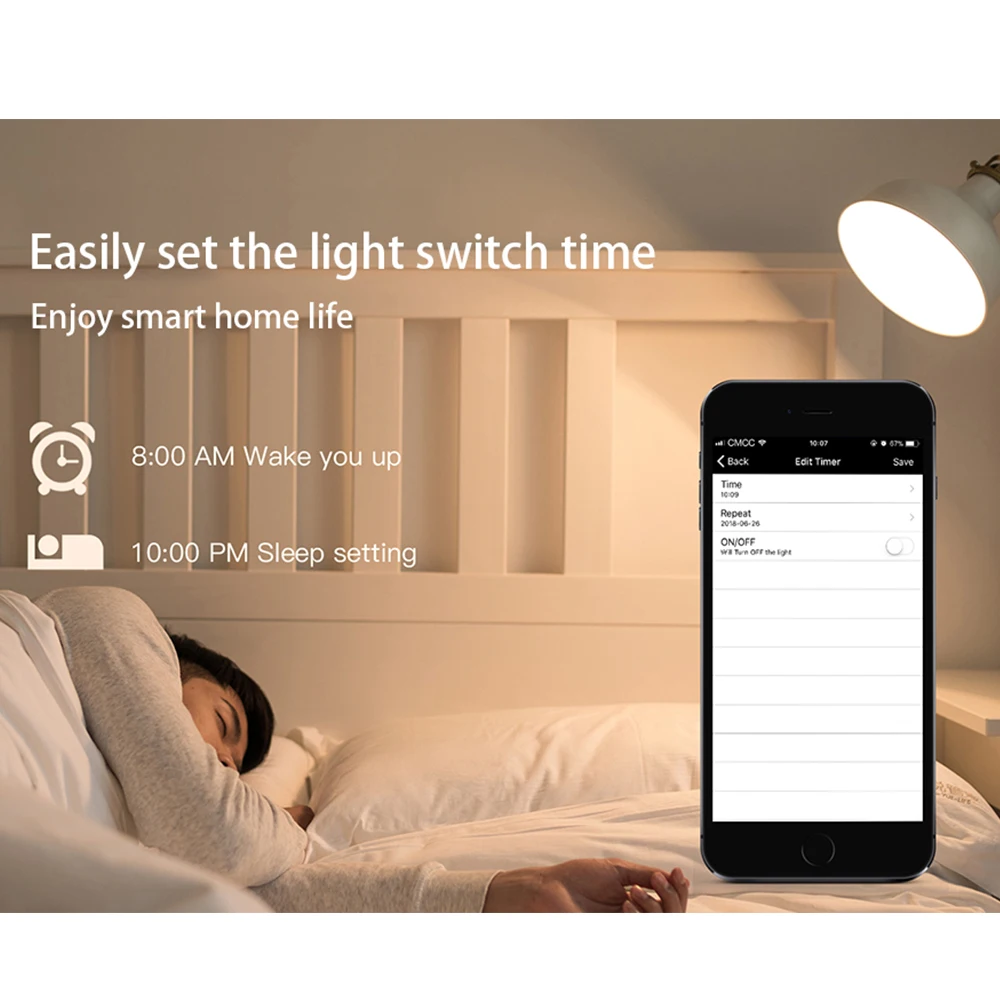 Smart WiFi Dimmable Color-Change LED Light Bulb with App & Voice Control