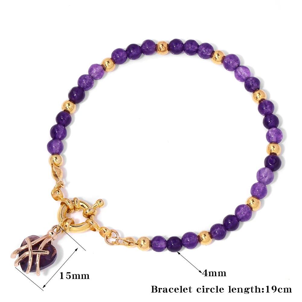 Bracciale Con Chiusura Cuore Infinito Pietre Luminose - Foto 4