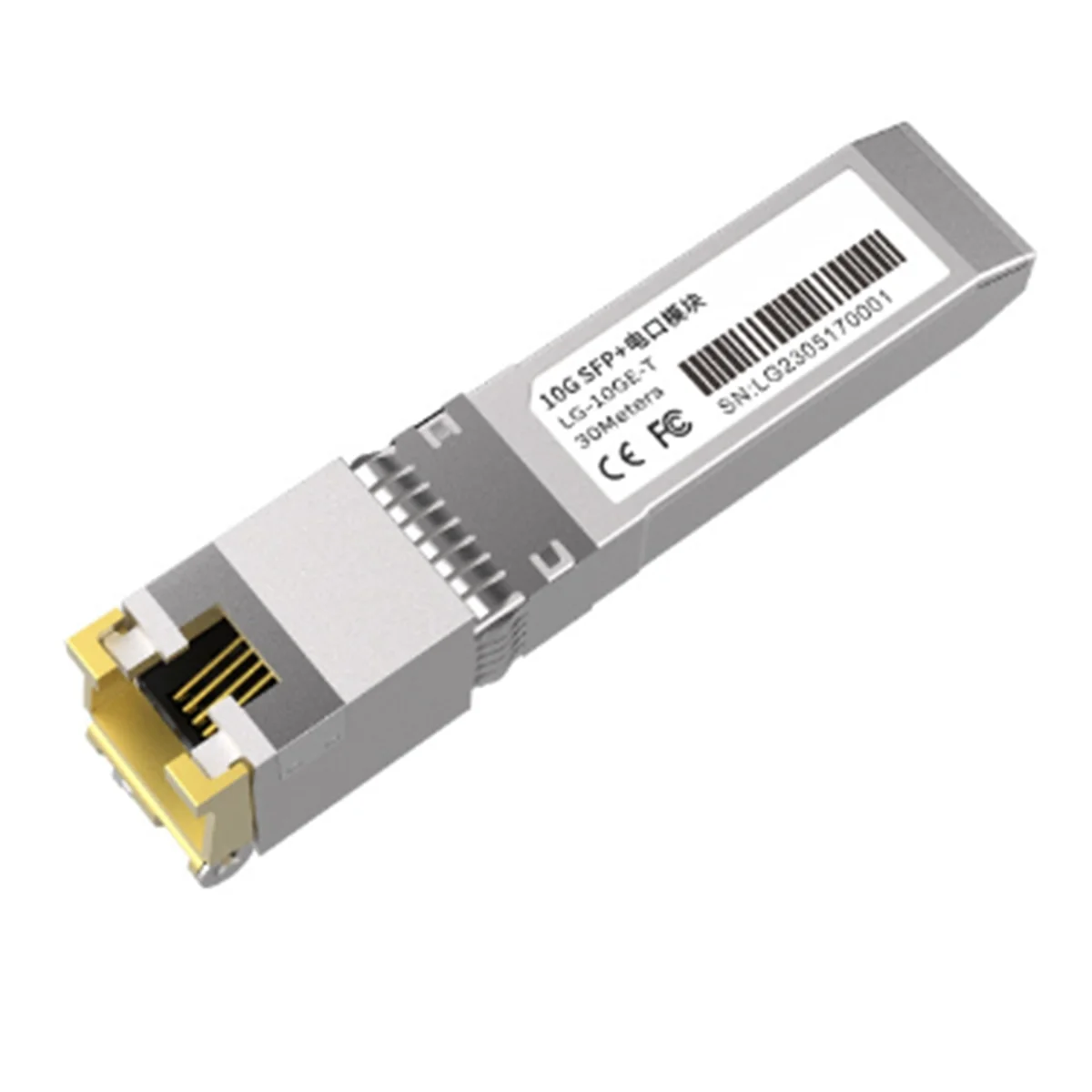 

10G SFP+ Module 10GbE Copper SFP Modules Optical Port Turn to RJ45 Ethernet Port Gigabit 1000M Transceiver Module