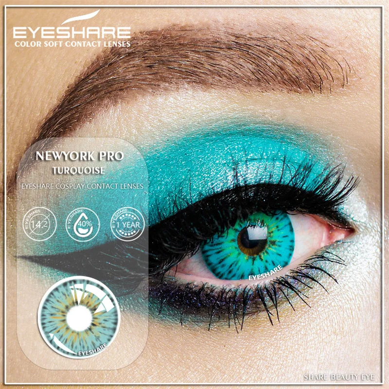 Vibrant Cosplay Halloween Contact Lenses - Yearly Cosmetic Eye Enhancers