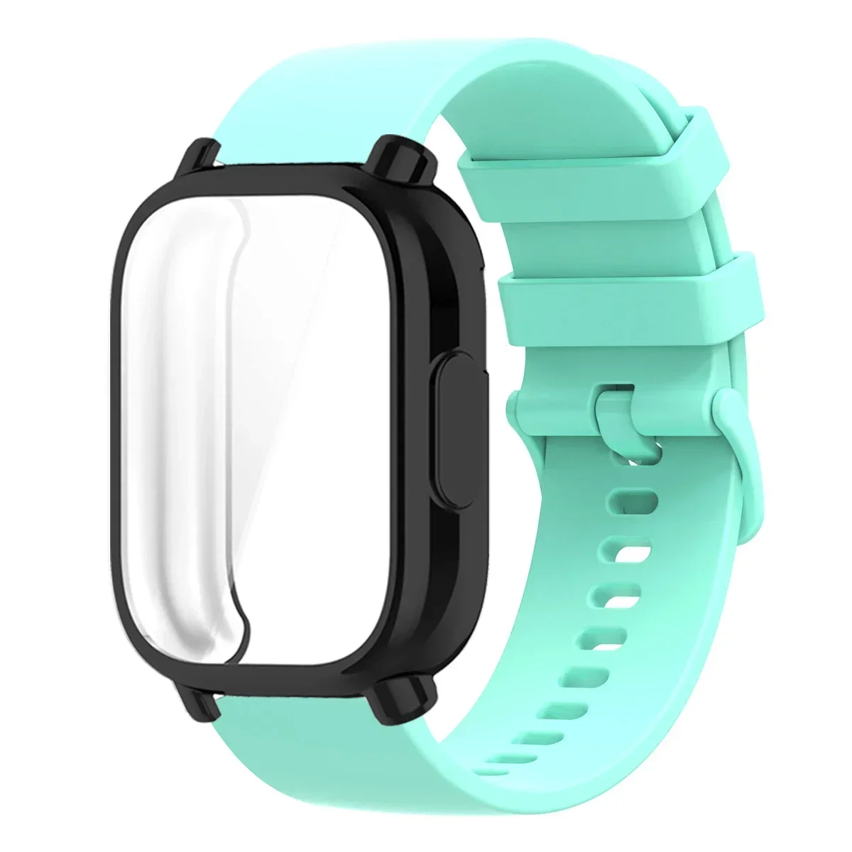 Protective Case with Silicone Strap - Full Cover Screen TPU Soft Shell & Breathable Sport Bands