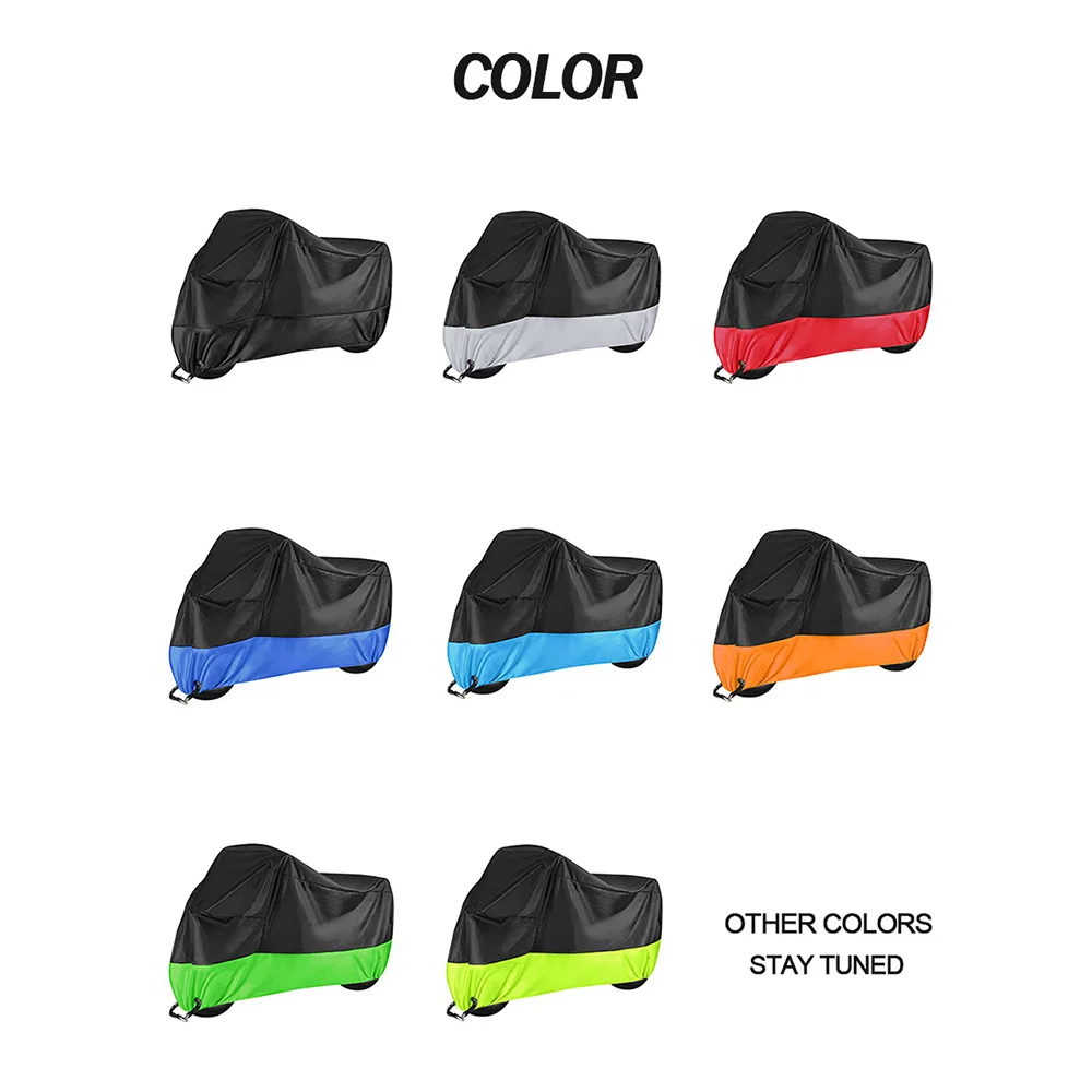 New Motorcycle Cover Outdoor Waterproof UV Sun Protector Scooter All Season Bike Motorcycle Accessories Rain Dust Proof Covers