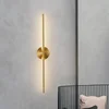 Modern Simple Living Room Bedroom Bedside copper Wall Sconce Lamps Up Down Background Opposite Luminous Black Led Wall Lights 1