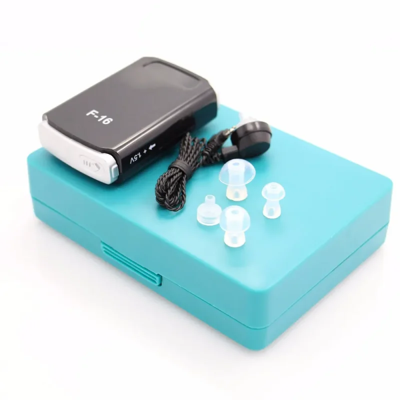 Portable White Hearing Ear Sound Amplifier Super Hearing Aid Impairment Hearing Aids Battery Adjustable Hearing Aids S-16P 4