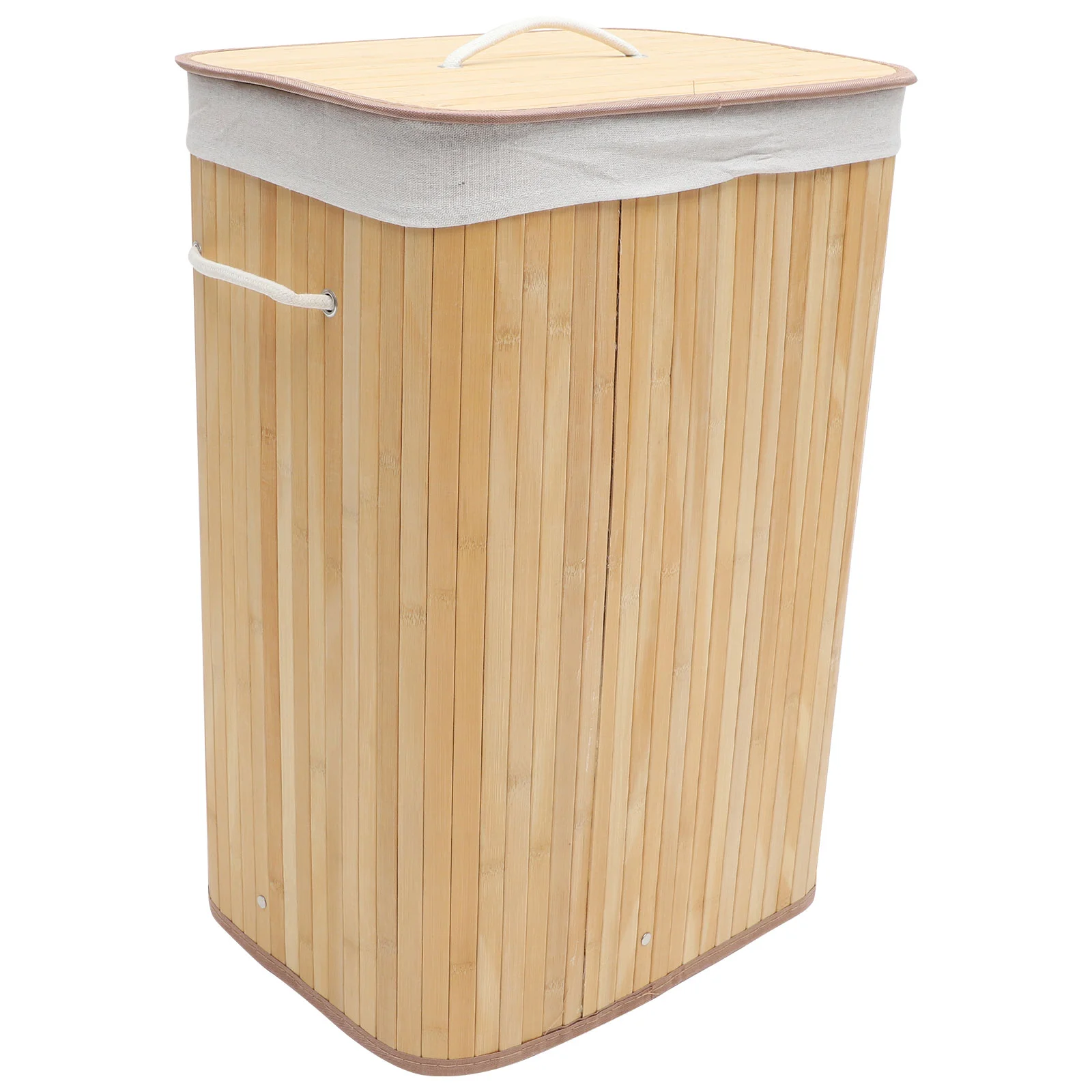 

Foldable Clothes Storage Basket Laundry Dirty Clothes Storage Bucket Bamboo Basket Clothes Container Organizer Storage Basket