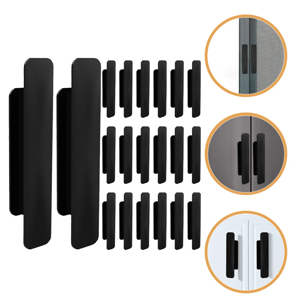 

Self-adhesive Handle Cabinet Pull Handles Helper Door Pulls Sliding Furniture Kitchen Cupboard Dresser