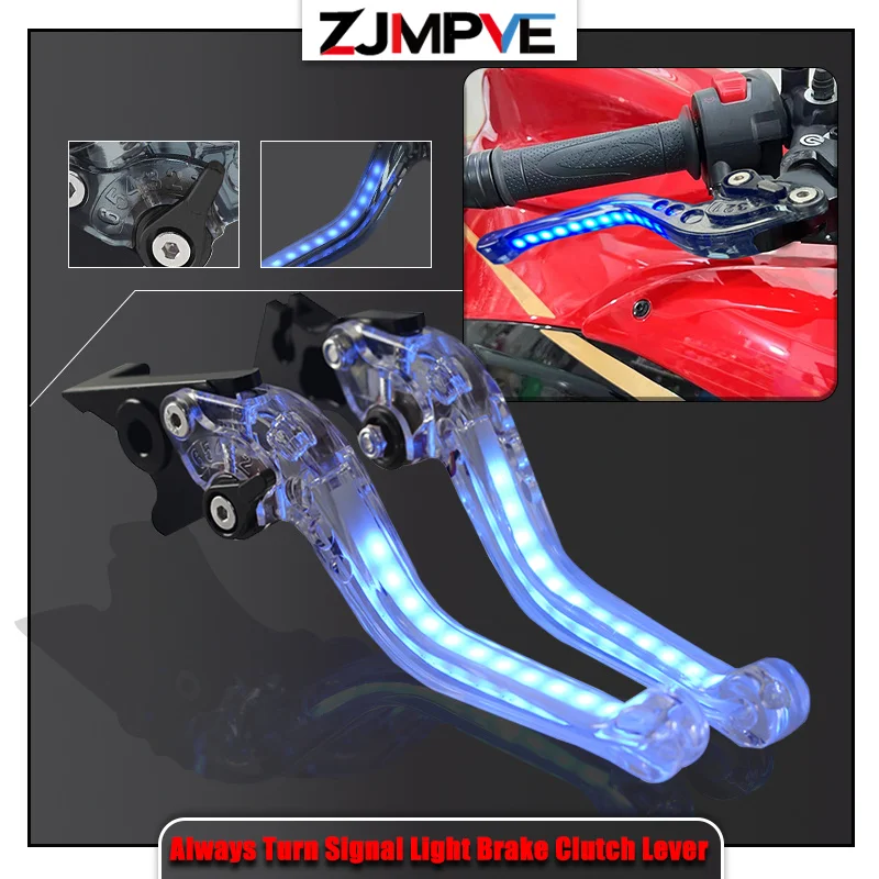 

Moto Always-on Turn Signal Light Brake Clutch Levers For Ducati MONSTER 1200/S/R M1100 EVO STREETFIGHTER 848/S MULTISTRADA 1200