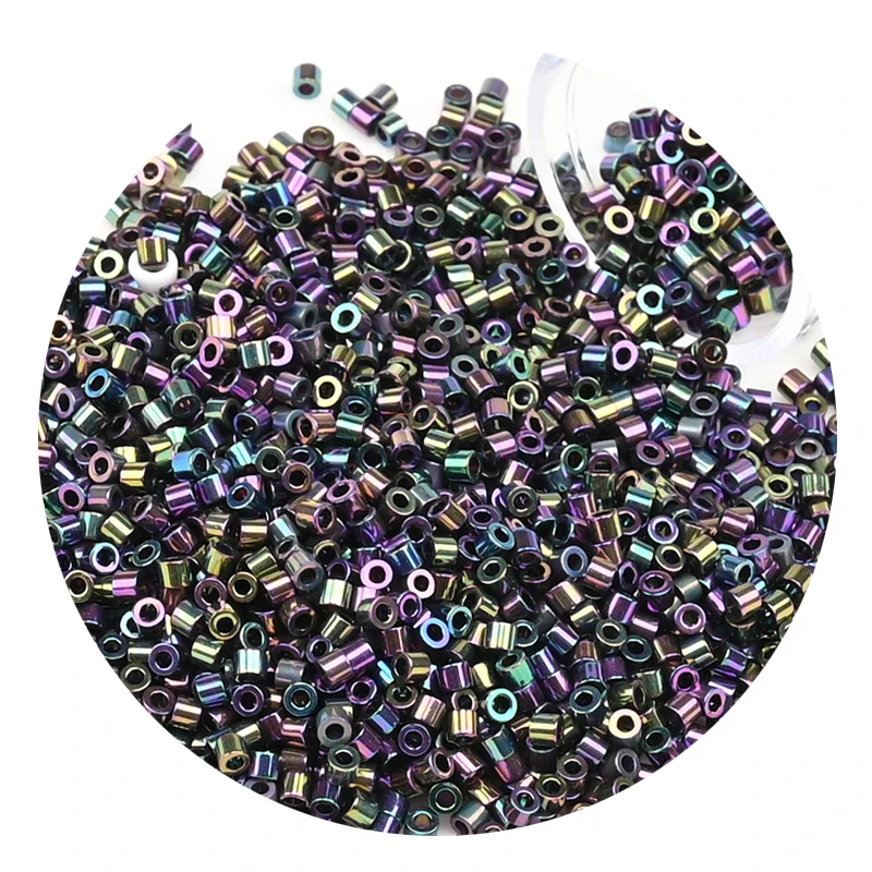Uniform 11/0 antike goldene japanische Glasperlen zur Herstellung von Schmuck im französischen Stil, handgefertigte Perlenketten 1100 Stück/Packung – Detail 18