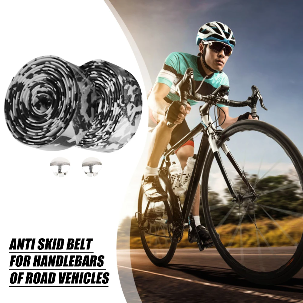 2pcs Bicycle Handlebar Tape Cycling MTB Road Bike Handle Non Slip Belt Coves