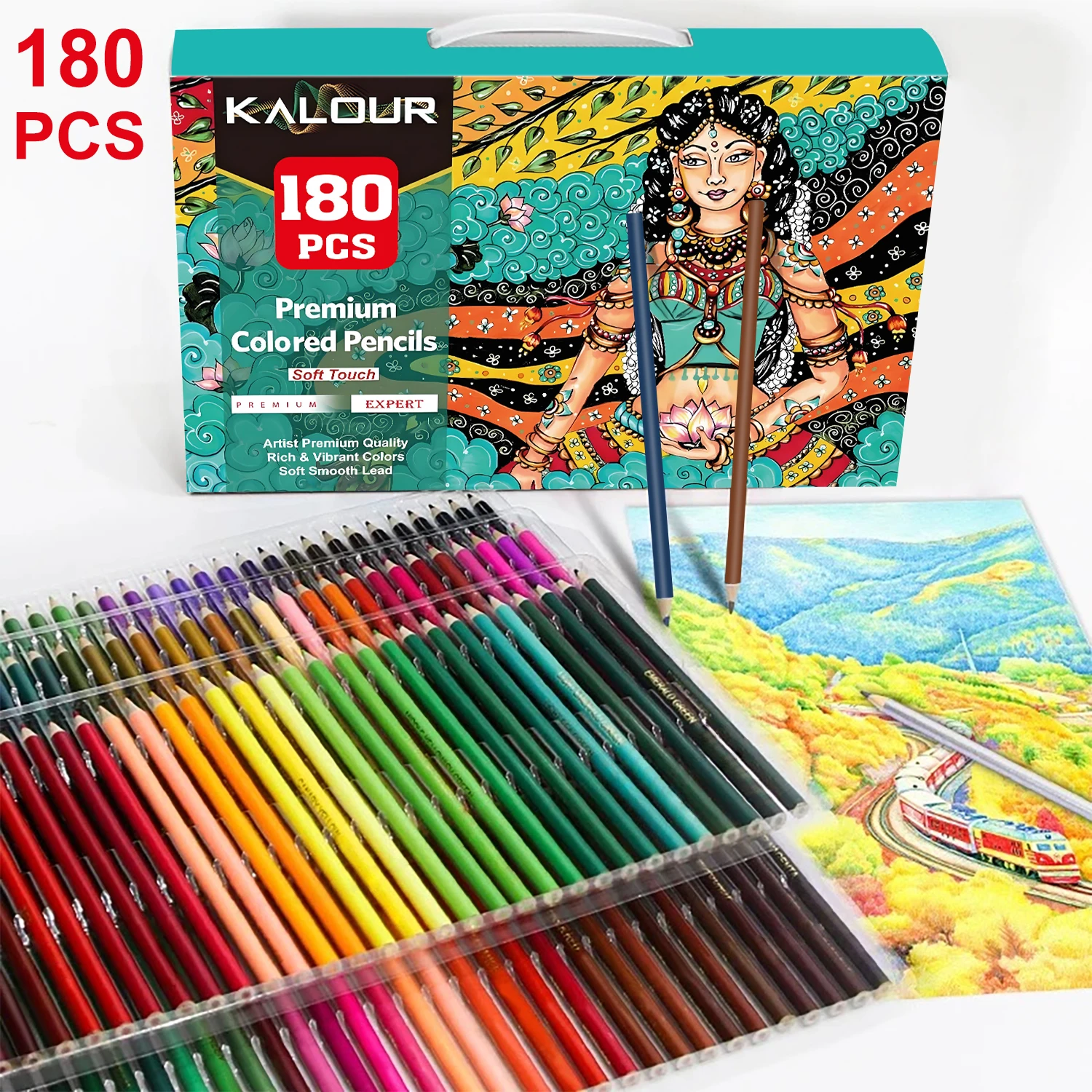 Watercolor/Colored Pencils, Set of 48/72/120/180/260 Professional