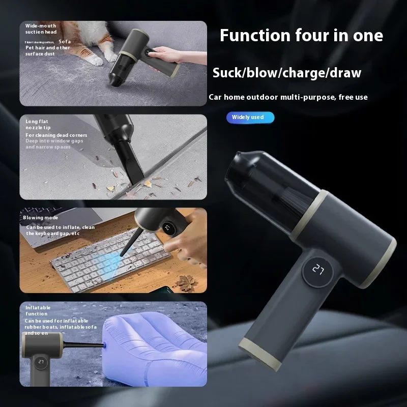 2990000pa Handheld Car Wireless Vacuum Cleaner 4-in-1 Suction Blowing Charging Pumping Two-gear Adjustment Vacuum Cleaner 2026 5