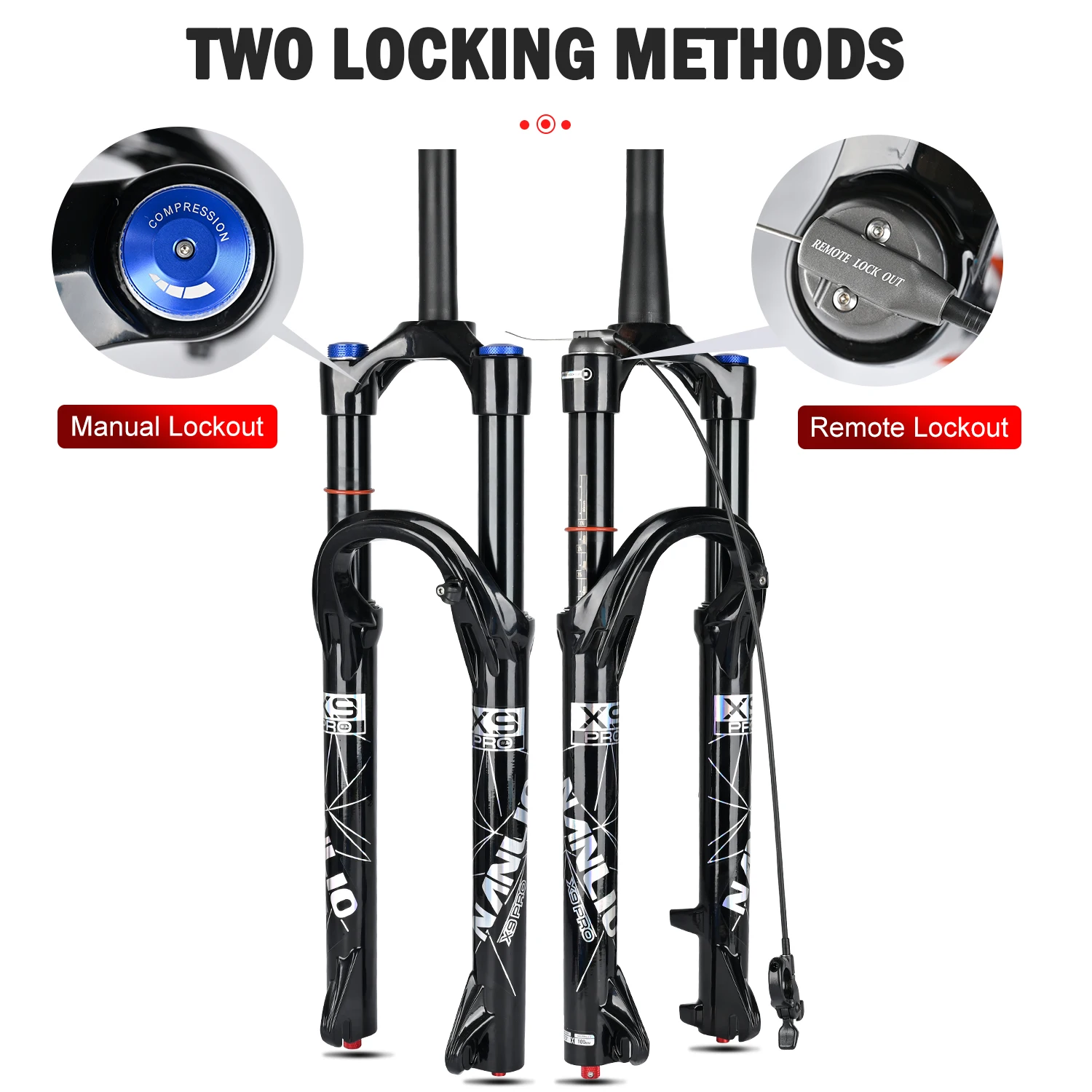 Nanlio X9 PRO Bicycle Suspension Forks 34MM 26 27.5