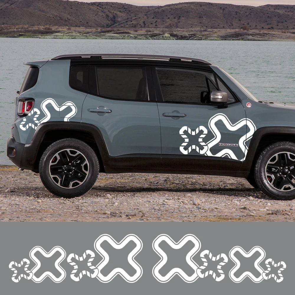 Modanature interne per auto Per Jeep Per Renegade 2018 2019 2020 2021 2022 2023 Navigazione GPS Per Auto Decorazione Cornice Di Copertura Trim Adesivi Interni Strisce decorative per interni auto(Fibra