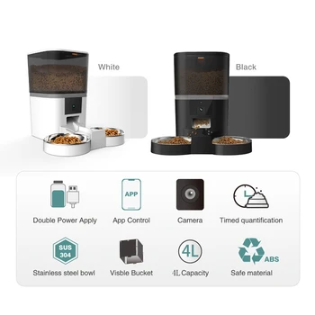 Alternative view of 4L Automatic Pet Feeder with HD Camera