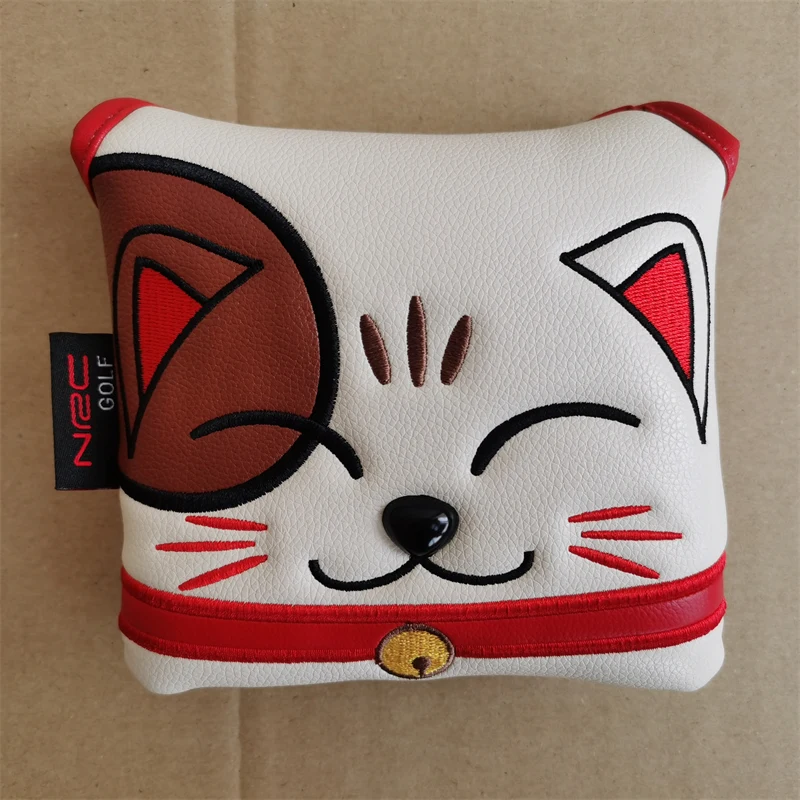 

Чехол на голову Lucky Cat golf putter, кожаный чехол для клюшки