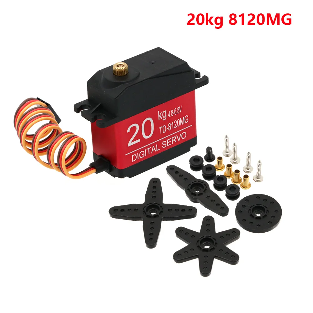 Servo numérique étanche 35KG grand couple, visserie incluse, parfait pour camion RC tout-terrain.