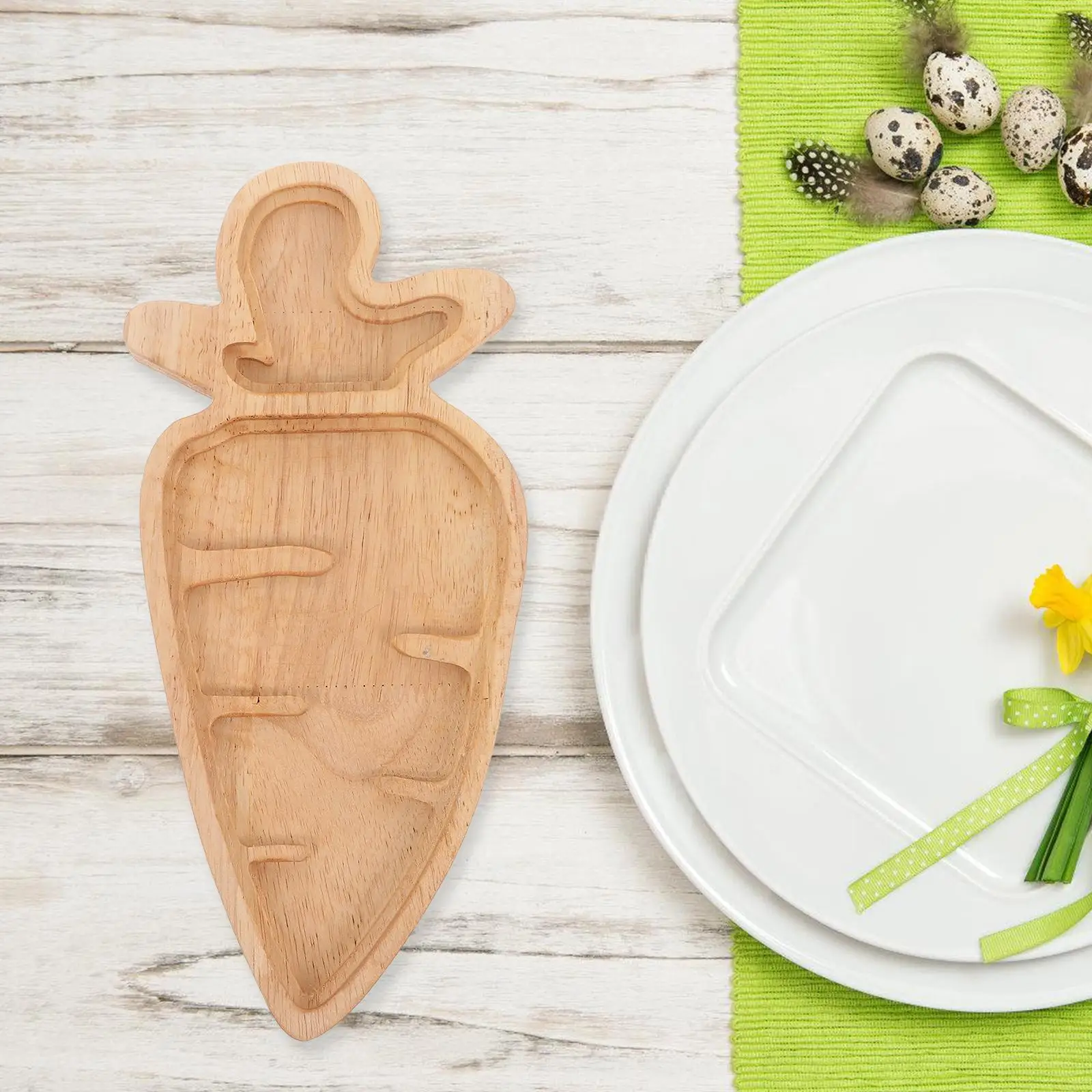 Easter Bunny Tray Cheese Board Food Dinner Plate Wood Serving Platter Wooden Charcuterie Child 4