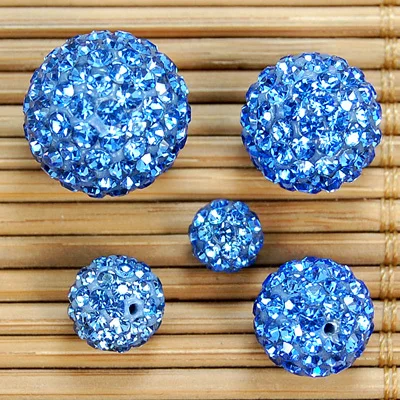 AAAAA+Quality Loose Rhinestones 2holes Clay through hole Shamballa Beads For Bracelet Pendant Jewelry Accessories DIY