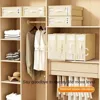 Creative Bed Sheet Storage Box Clothing Fabric Sheet 4-piece Organizer Wardrobe Blanket Quilt Cover Non-woven Storage Box 5