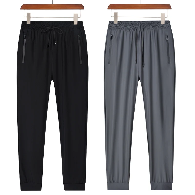 جديد مريح الحرير الجليد الرجال السراويل الرياضية ت...