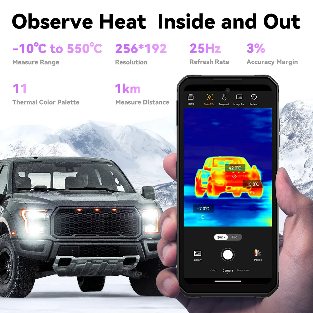 IIIF150 Raptor Rugged Machine 6.8'' 120Hz 10000mAh 12GB+256GB 108MP UltraThin Rugged Celular G99 Android 13 5