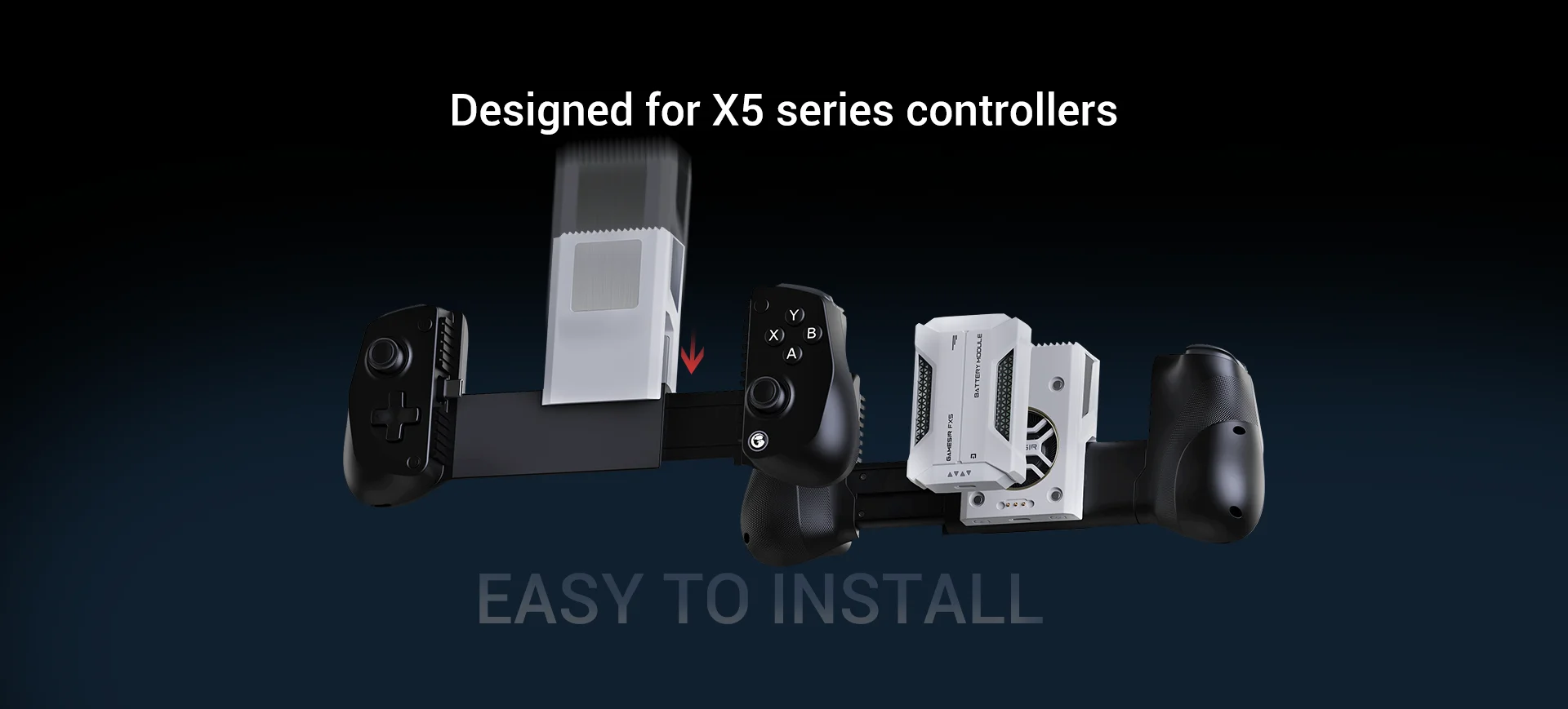 GameSir FX5 Lite Cooler Wired Controller Cooler FX5 Wireless Cooler for GameSir X5 Lite Controllers With Three Cooling Modes