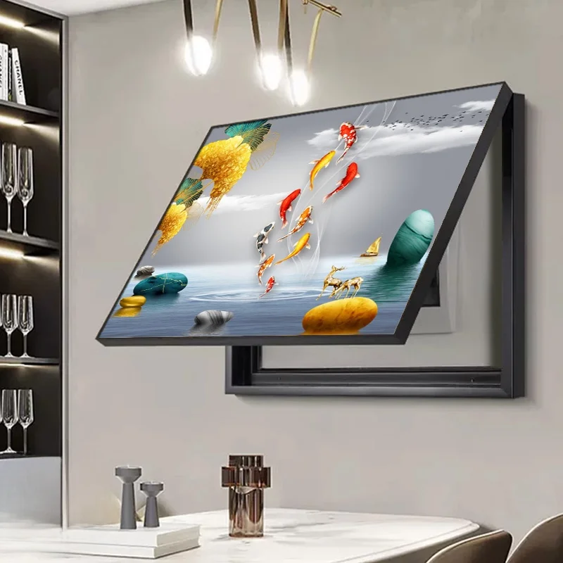 Modern Decorative Painting Covering Box  Meter Box Wall Art Weak  Box Distribution Box Total Switch Box Hangi...