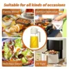 Press type glass oil Spray Oil Bottle Spray Oil Dispenser Oil Jar BBQ Kitchen Baking Roasting Picnic Kitchen Toolglass oil spray 6