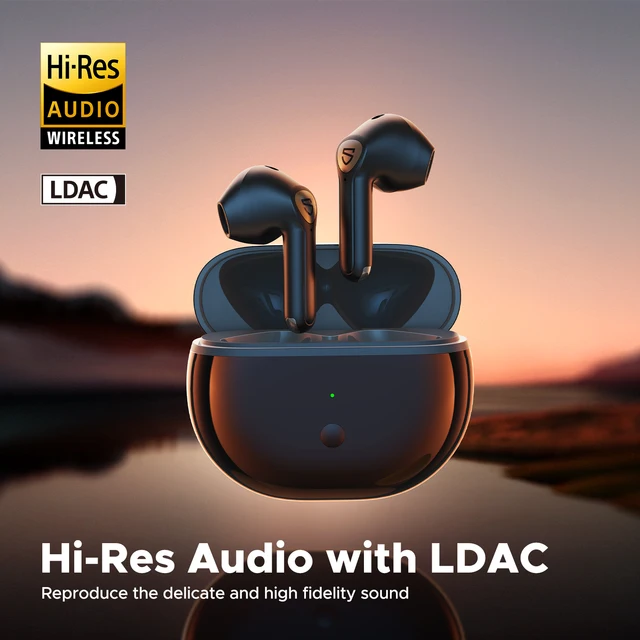 Беспроводные наушники SoundPEATS Air3 Deluxe HS Hi-Res Audio Bluetooth-наушники с LDAC, большой драйвер 14,2 мм, обнаружение вкладышей 2